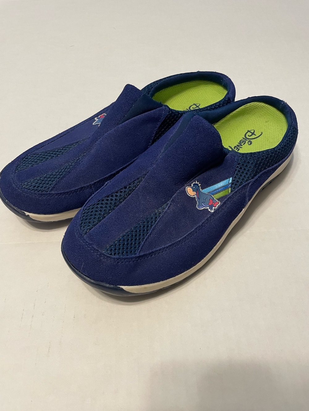 DISNEY EEYORE Slip On Shoes novelty navy size 8